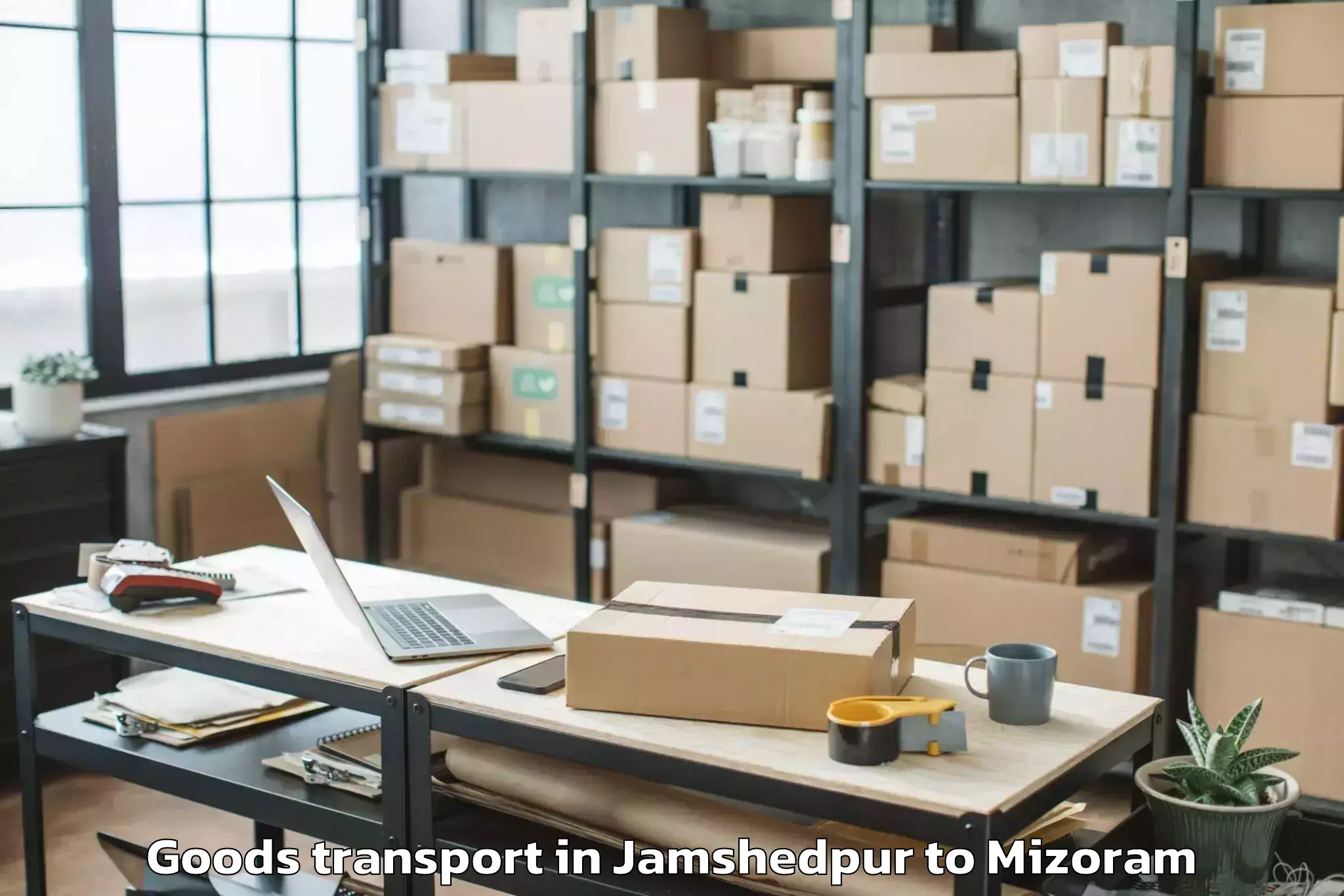 Hassle-Free Jamshedpur to Sairang Goods Transport